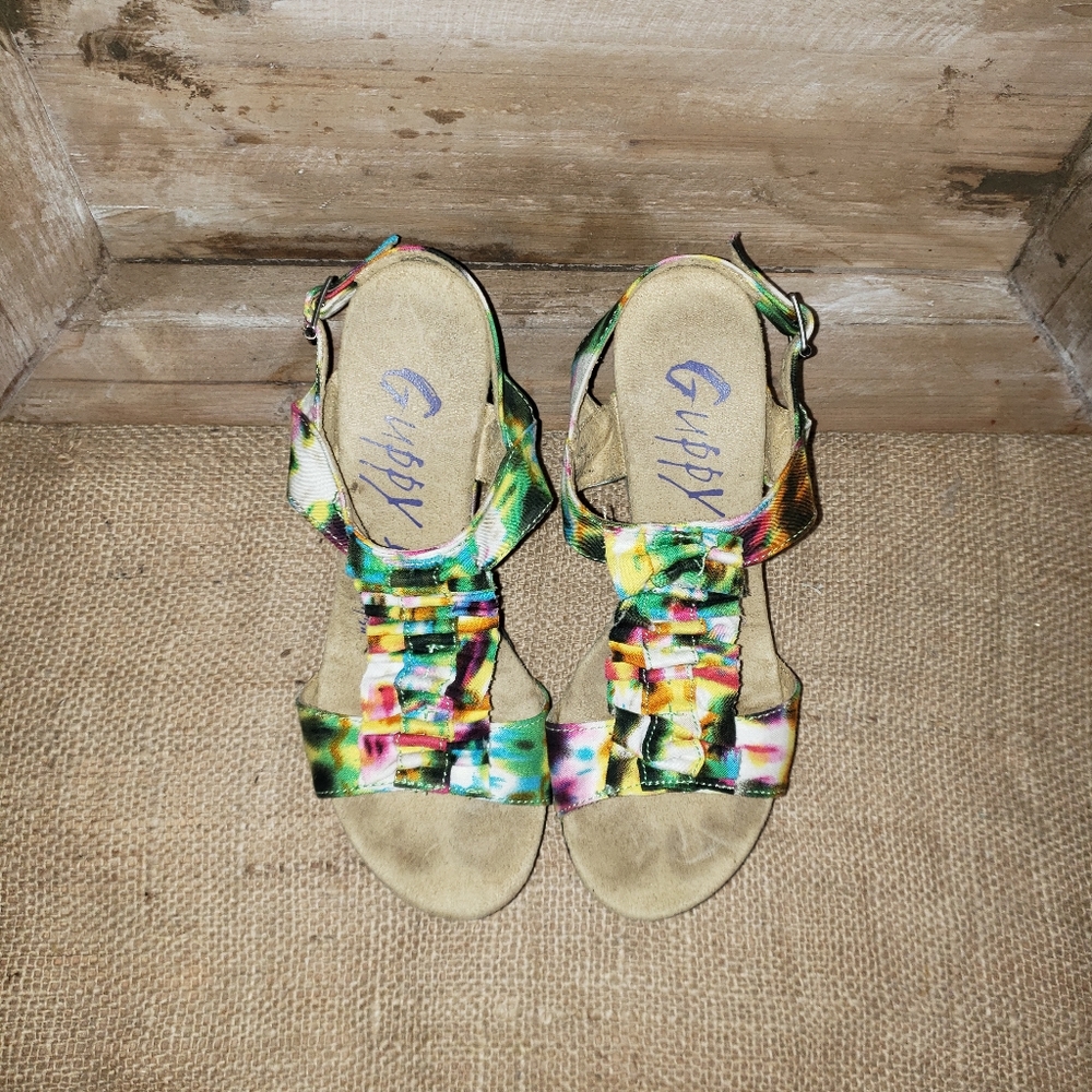 Platform Sandals  Tyedied  Guppy Love by Blowfish